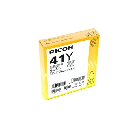 Cartucho Ricoh GC41 alta capacidad amarillo para impresora de tinta de gel