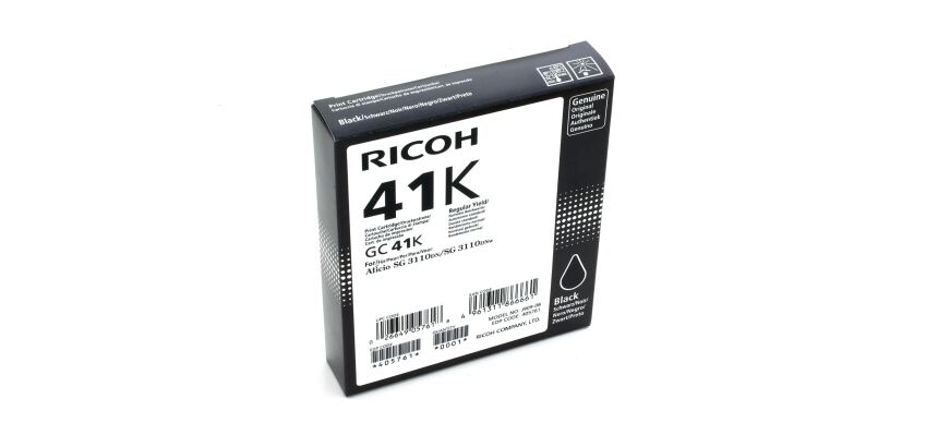 Cartouche Ricoh GC41 cartouche haute capacité noire pour imprimante gel d'encre
