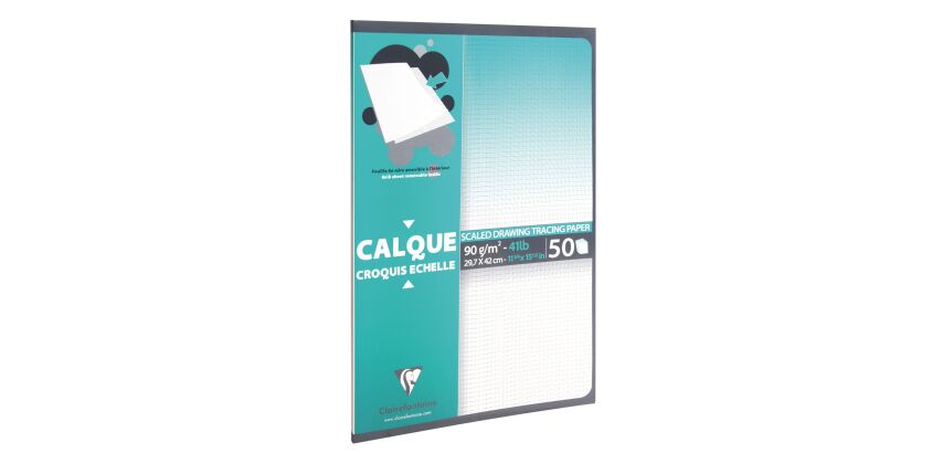 Block Kalkpapier Satin Clairefontaine A3 90-95g 50 Blatt