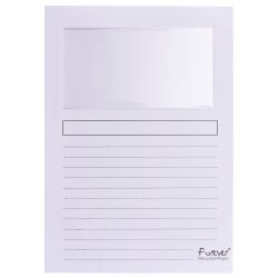 Pocket sleeves with window FOREVER A4 paper 130 g colour - Box of 100