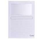 Chemises fenêtre Exacompta A4 dossier 120 g couleur - Boîte de 100