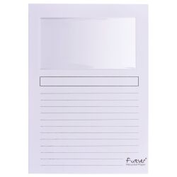 Chemises fenêtre Exacompta A4 dossier 120 g couleur - Boîte de 100