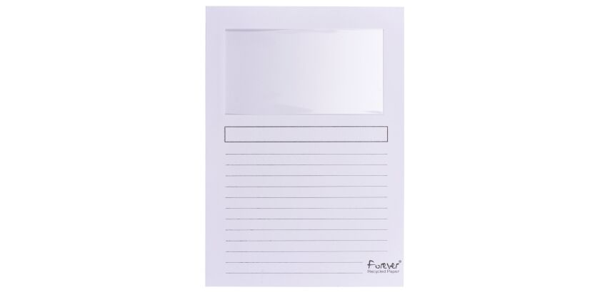 Chemises coin papier avec fenêtre Forever Exacompta - Paquet de 100