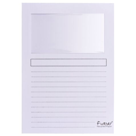 Chemises coin papier avec fenêtre Forever Exacompta - Paquet de 100