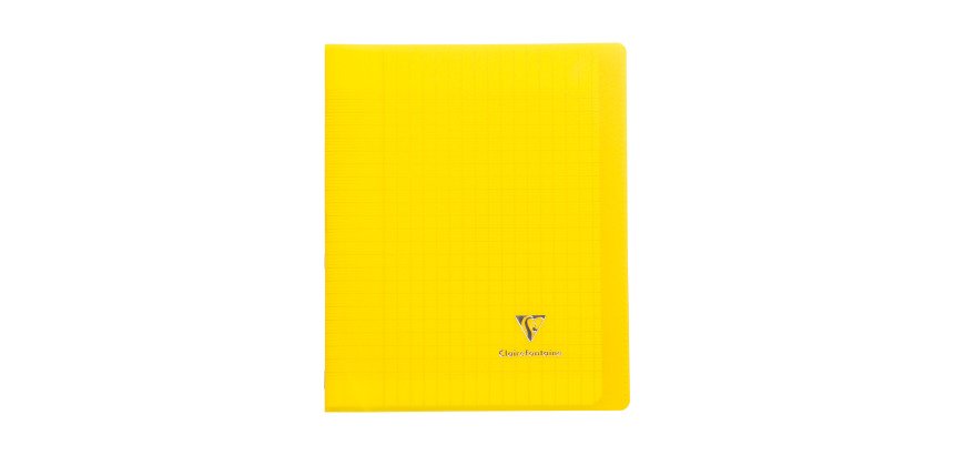 Cahier piqué Koverbook Clairefontaine - 17 x 22 cm - grands carreaux - 96 pages