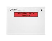 Pochette porte-document autoadhésive plastique 162 x 114 mm - Carton de 1000