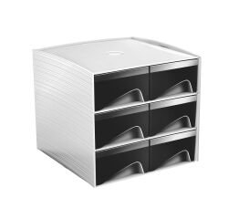 Módulo de clasificación de 6 cajones Mini Cep My Cube color negro