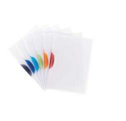 Dossier Color Clip Leitz incoloro con pinza colores surtidos capacidad 30 hojas