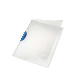 Chemise de présentation à clip bleu foncé Leitz Color Clip 22 x 31 cm incolore