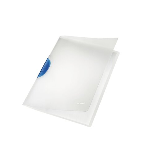 Chemise de présentation à clip coloré Leitz Color Clip 22 x 31 cm incolore bleu foncé