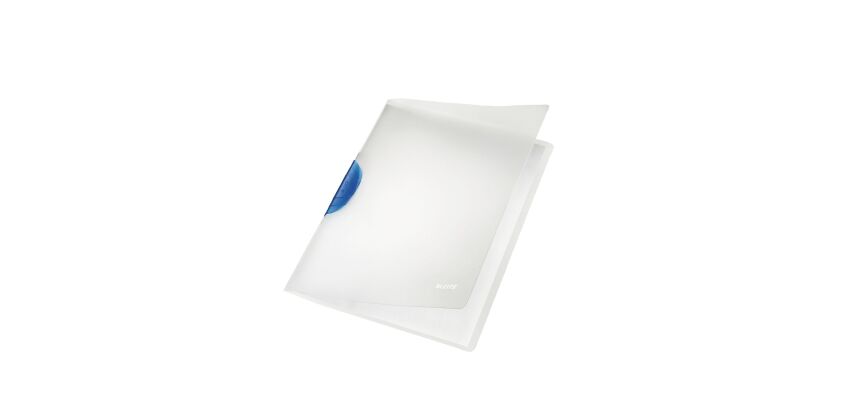 Farblose Klemmmappen colorclip - mit blauem Clip