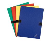 Classic expandable folders with flap, assorted colours