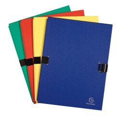 Classic expandable folders with flap, assorted colours