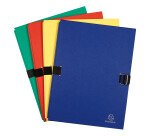 Chemise extensible carton avec rabat Exacompta dos 12 cm - couleurs assorties