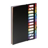 Rainbow, accordion sorter, polypropylene, 12 divisions