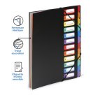 Trieur classement plastique à soufflet Rainbow - 12 divisions - Viquel