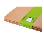 Set de 3 cahiers Moleskine 19 x 25 cm ivoire sans quadrillage 120 pages