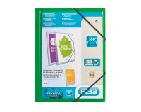 Chemises 3 rabats translucides personnalisables Oxford vert