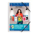 Chemises à élastiques 3 rabats translucides personnalisables Oxford Polyvision