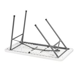 Tavolo pieghevole multiuso 4 posti bianco h 74 x l 122 x p 61 cm
