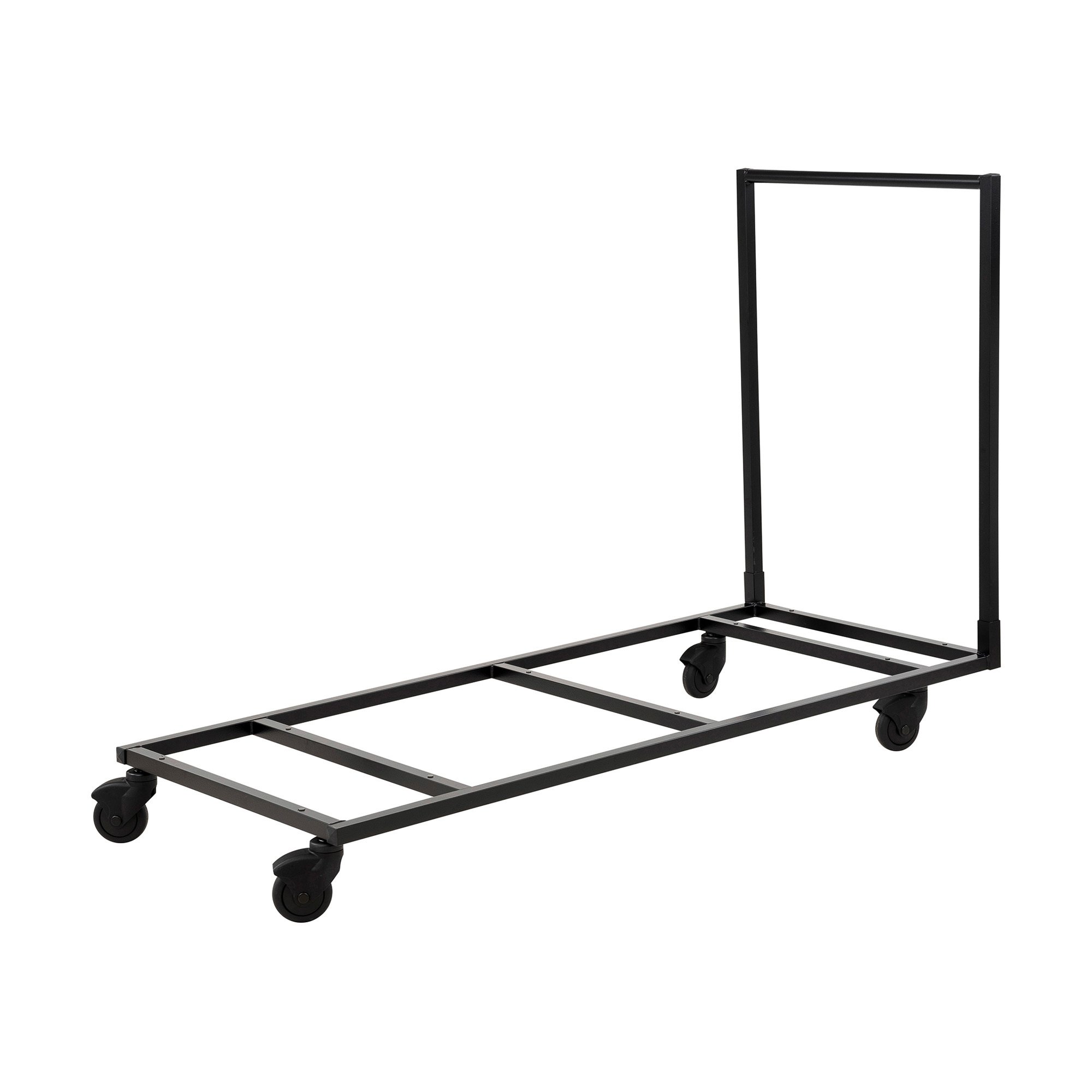 Chariot de rangement noir pour tables pliables