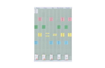 Planificador de oficina con tarjetas T Nobo - 10 columnas