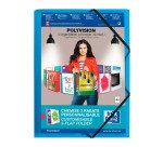 Chemises à élastiques 3 rabats translucides personnalisables Oxford Polyvision