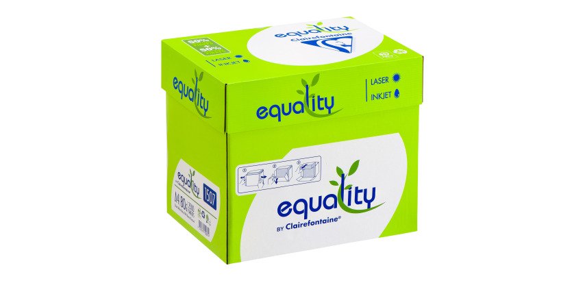 Papier recyclé A4 blanc 80 g Clairefontaine Equality - Boîte de 2500 feuilles
