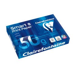Riemen Papier geringes Papiergewicht Clairefontaine Smart Print A4 60 g - 500 Blatt - weiß