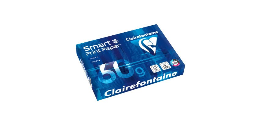 Wit A4-papier 60 g Clairefontaine Smart Print - riem van 500 vellen