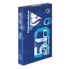 Papier A4 weiß mit geringem Gewicht 50 g Clairefontaine Smart Print - Riemen von 500 Blatt