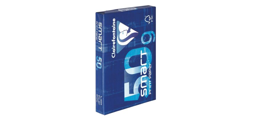 Paper A4 white with low weight 50 g Clairefontaine Smart Print - Ream of 500 sheets