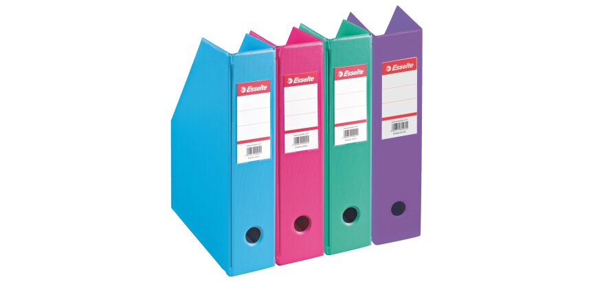 Range-revues Esselte Classic-box couleurs dynamiques - dos 7 cm