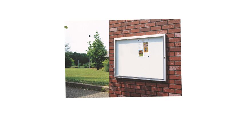 Vitrine d'extérieur à porte battante - 6 feuilles