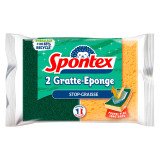 Set of 2 antibacterial sponges Spontex