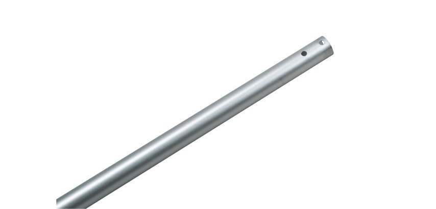 Metal epoxy broom handle with clip-on tip 1.40 m