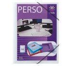 Chemise à élastiques 3 rabats plastique personnalisable Viquel Essentiel Recyclé