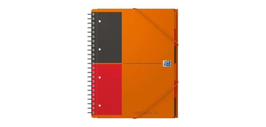 Spiral notebook Oxford Organizerbook A4+ 24 x 32 cm - lined 160 pages
