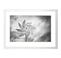 Marco metálico perfil. 21x29,7 cm Plata