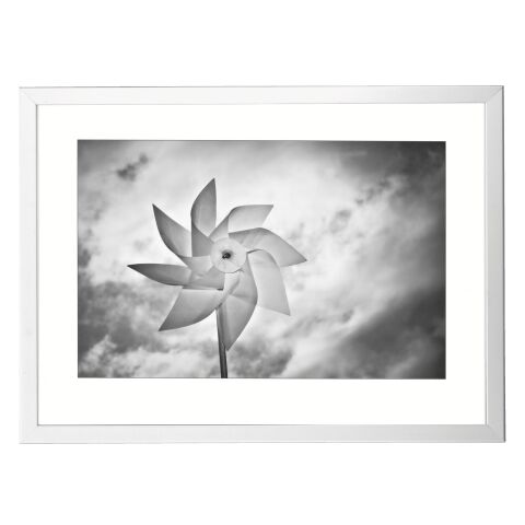 Marco metálico perfil. 21x29,7 cm Plata