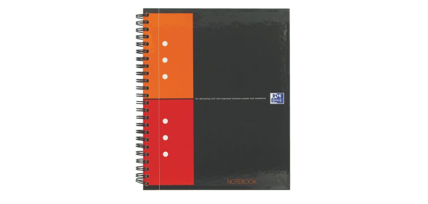 Cahier spirales Oxford Notebook 17 x 22 cm - petits carreaux - 160 pages