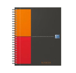 Cahier spirale Oxford International Notebook 17 x 22 cm - petits carreaux - 160 pages