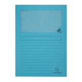 Dossiermapjes met venster FOREVER A4 papier 130 g kleur blauw - Doos van 100