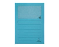 Pocket sleeves with window FOREVER A4 paper 130 g colour blue - Box of 100