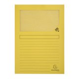 Hüllen mit Sichtfenster FOREVER A4 Papier 130 g Farbe gelb - Pack von 100
