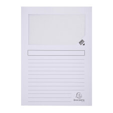 Chemises coin papier avec fenêtre Forever Exacompta - Paquet de 100