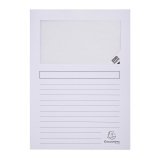 Shirts paper corner with window Forever Exacompta - white - Pack of 100