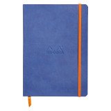 Carnet souple Rhodiarama ligné - 14,8 x 21 cm bleu - 160 pages