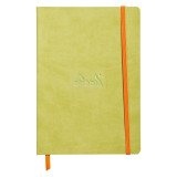 Carnet souple Rhodiarama ligné - 14,8 x 21 cm anis - 160 pages