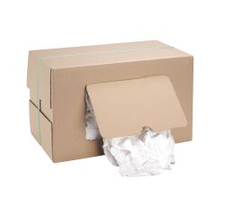 Paño textil de algodón extra fino blanco superior - Caja de 10 kg
